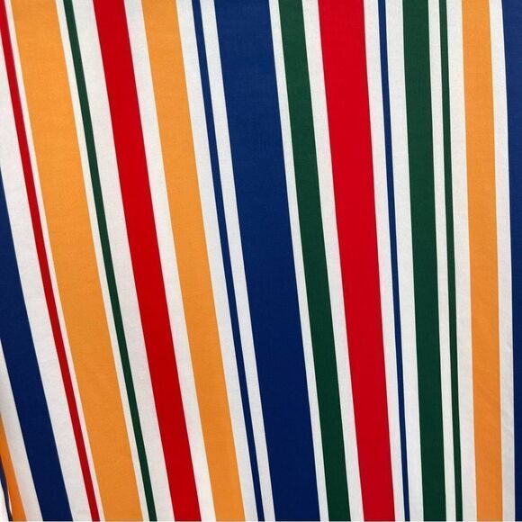 SHEIN Curve Women’s Rainbow Striped Collared Short Sleeve Button Front Top 4XL - Picture 7 of 11